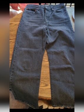 Levis button fly ribcage straight ankle jeans size 30